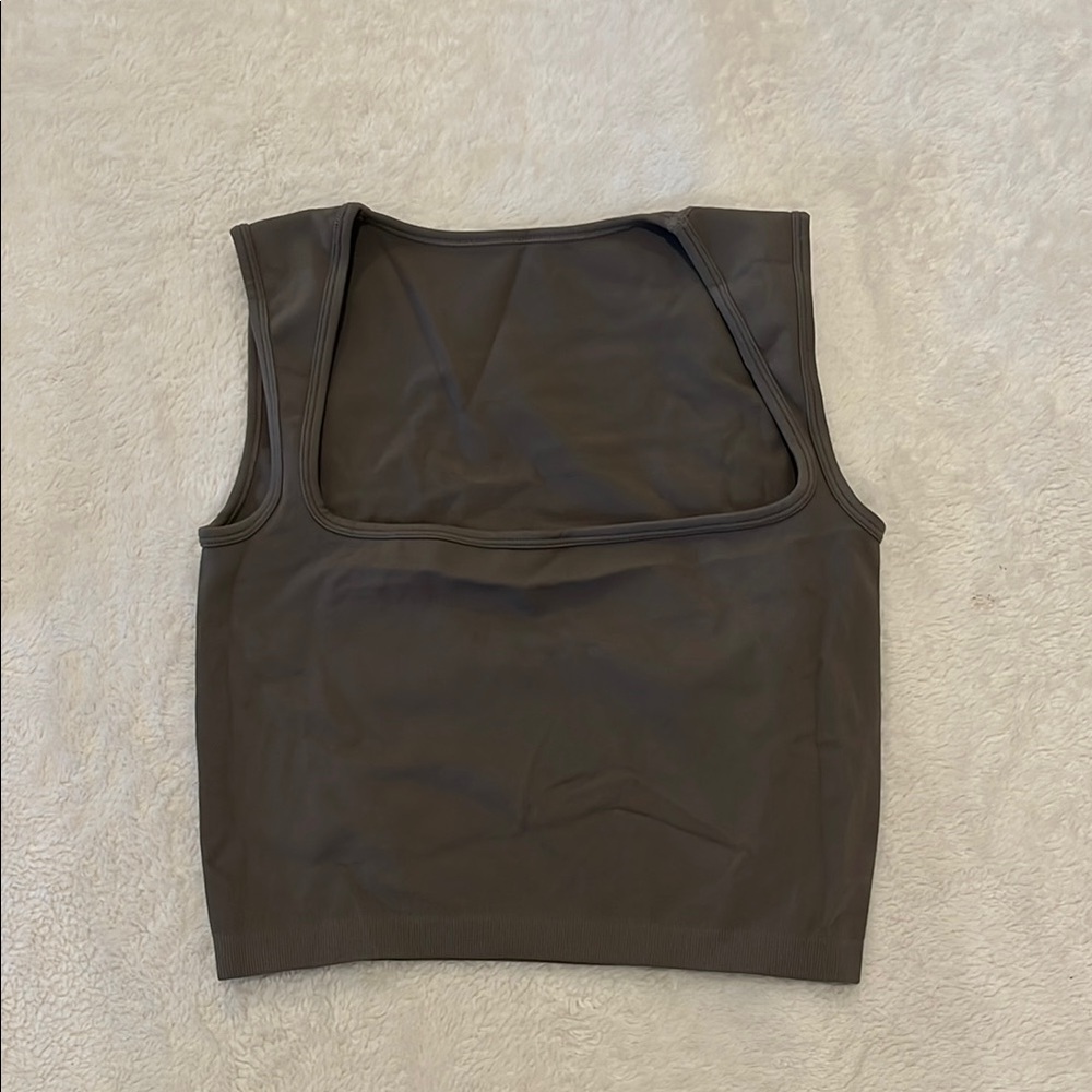 Women's Sleeveless Grey Tank Top